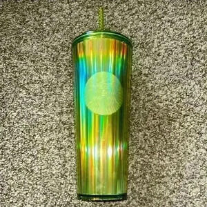 New Starbucks 2023 lime yellow green cup